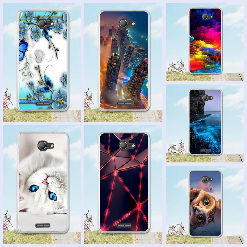 Для Alcatel Flash Plus 2 TPU гелевый Чехол Мягкий чехол для Onetouch Plus2 FL02 5 &quotсиликоновый