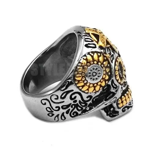 Оптовая продажа байкерское мужское кольцо с черепом ювелирное изделие из