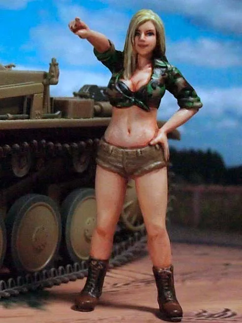 Набор фигурок из смолы Женский армейский солдат набор моделей|resin figure|model soldiersfemale