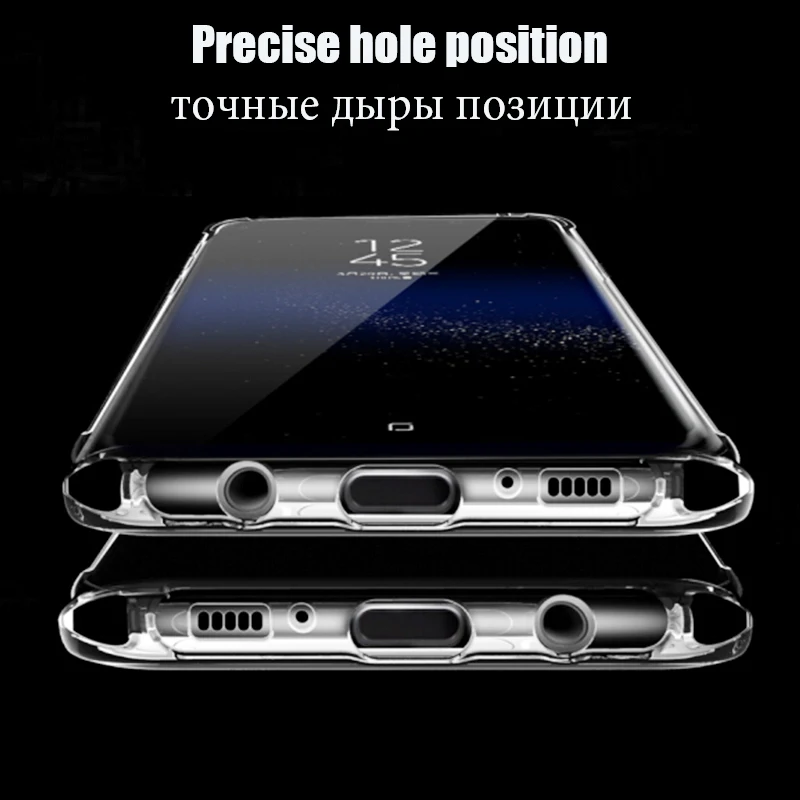 Прозрачный мягкий гелевый ТПУ чехол для Samsung Galaxy S10 S9 S8 A8 Plus A9 Note 9 8 S3 S4 S5 S6 S7 Edge Lite