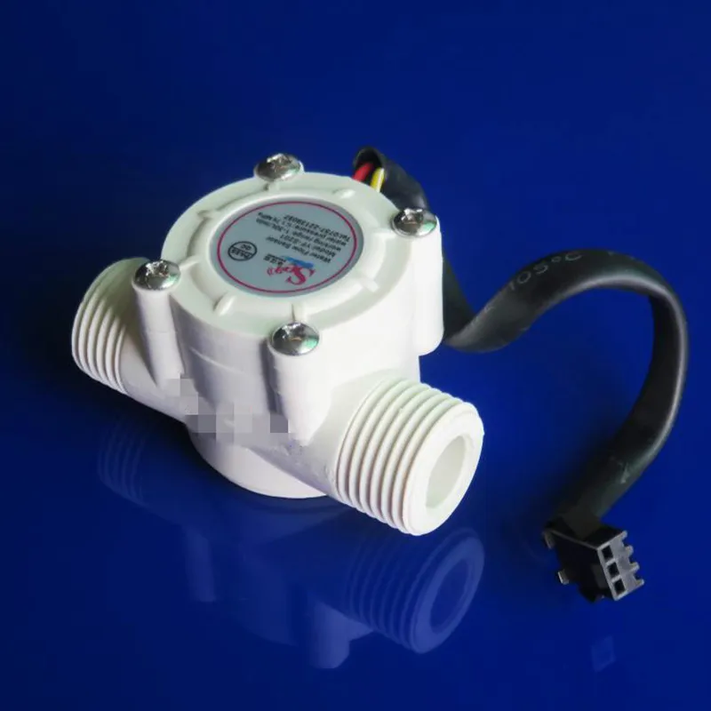 Water Flow Meter Sensor Counter Indicator Flowmeter fuel pool float switch Hall for water heaters G1/2 1-30L/min DN15 | Инструменты