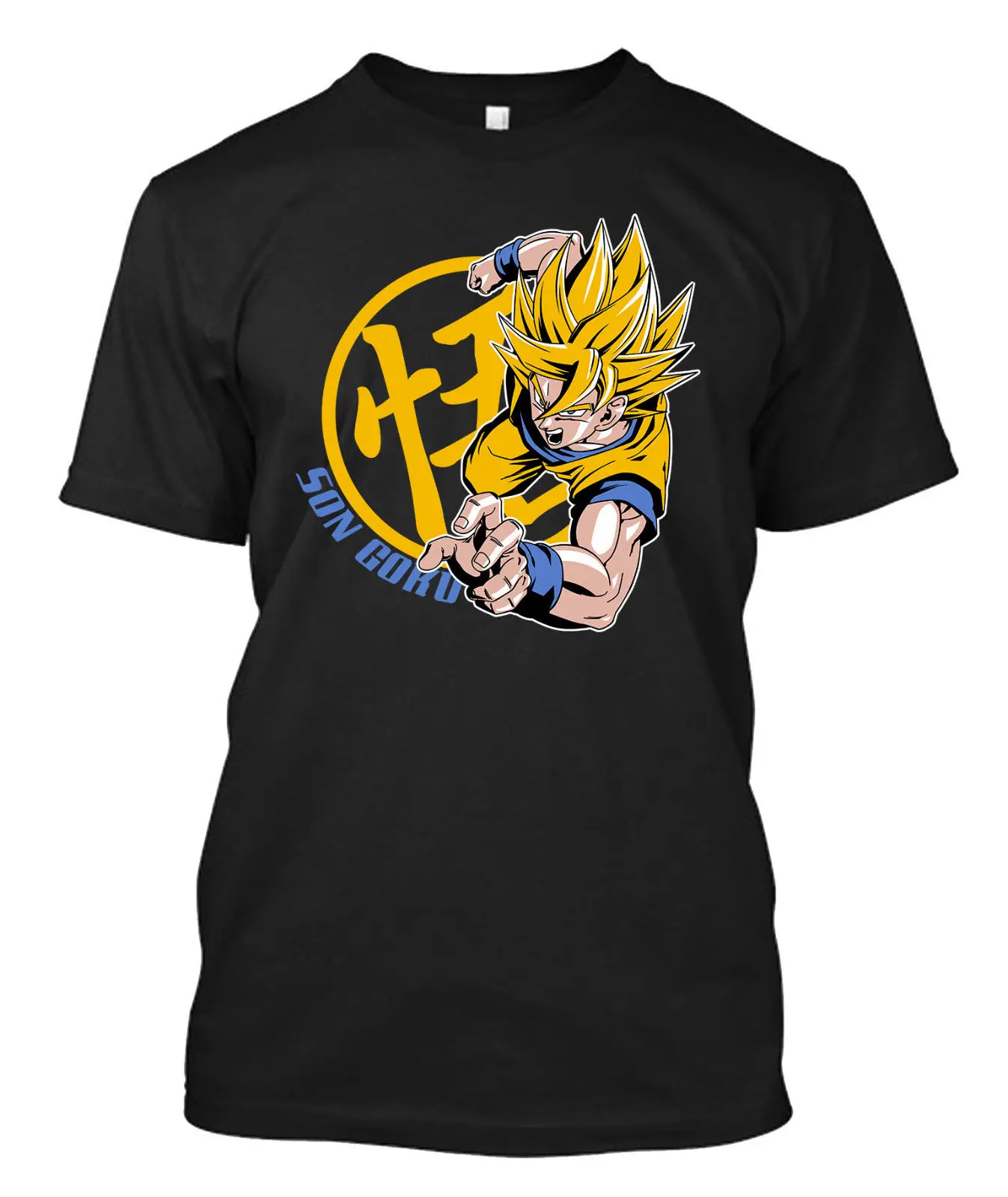 Son Goku Saiyan Custom Мужская футболка 100% хлопок Классическая хип хоп новые футболки arrival