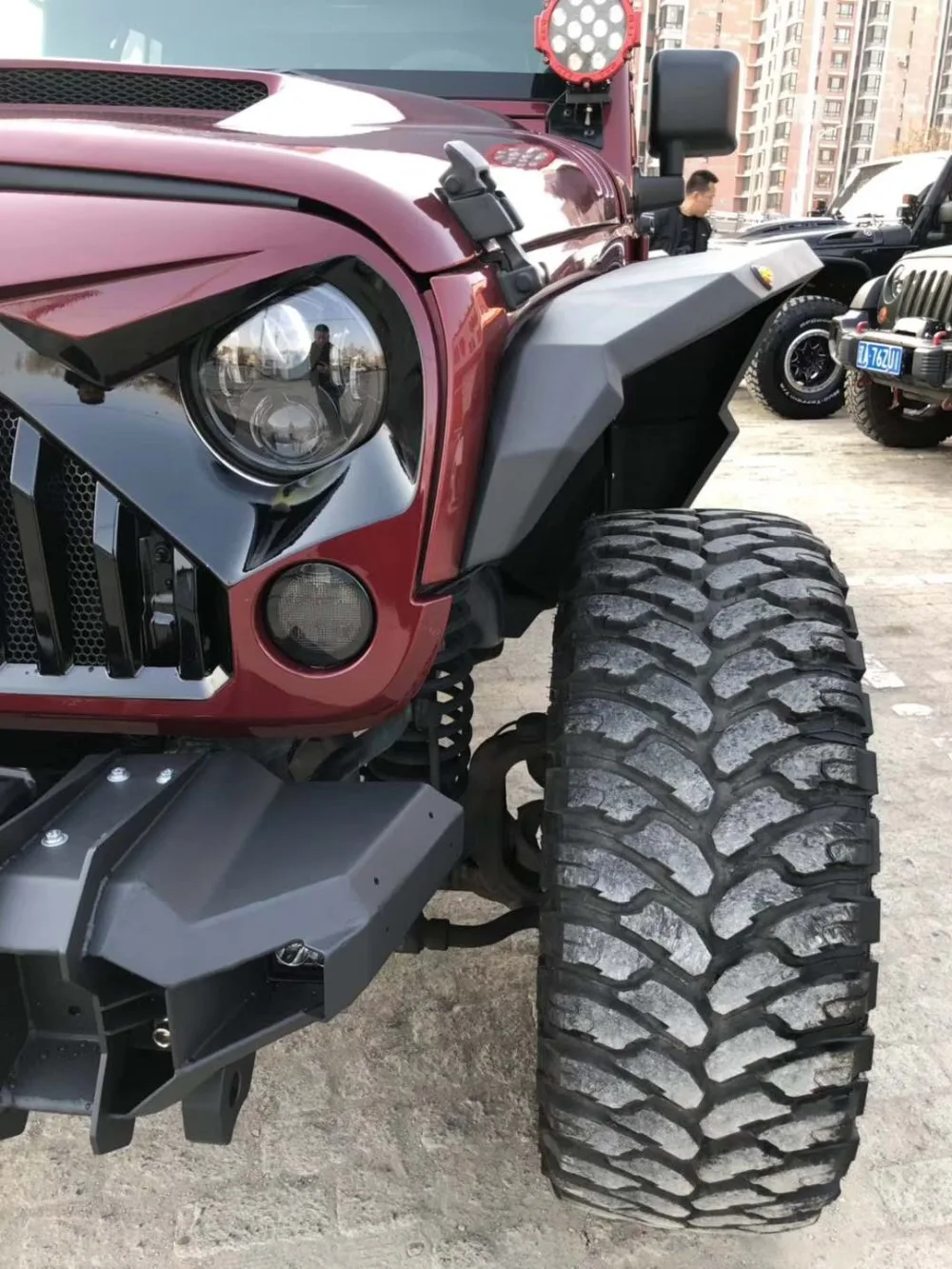 Крыло для Jeep Wrangler JK 2007 2017 колесо хищника бровей из алюминиевого сплава