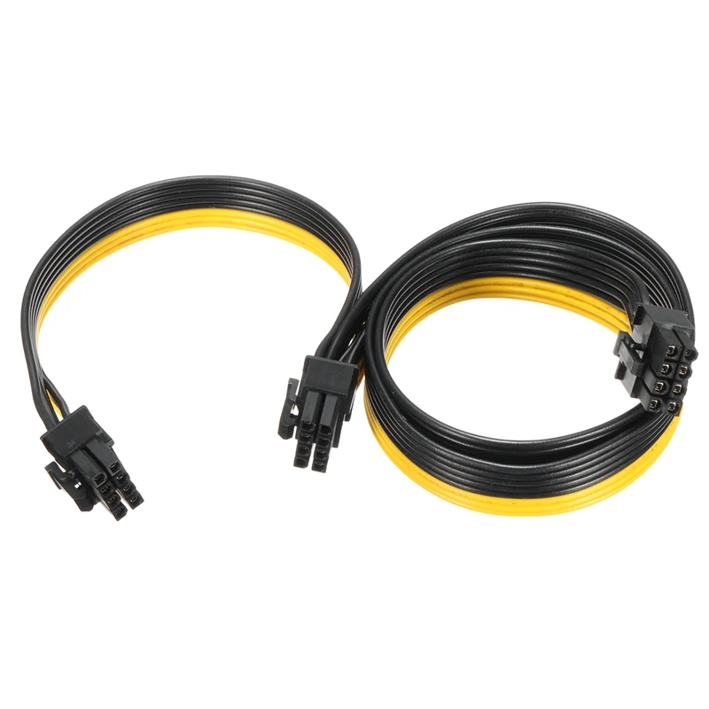 3 шт. 18AWG 8 контактный двойной (6 + 2) Штекерный кабель питания PCI E разветвитель для