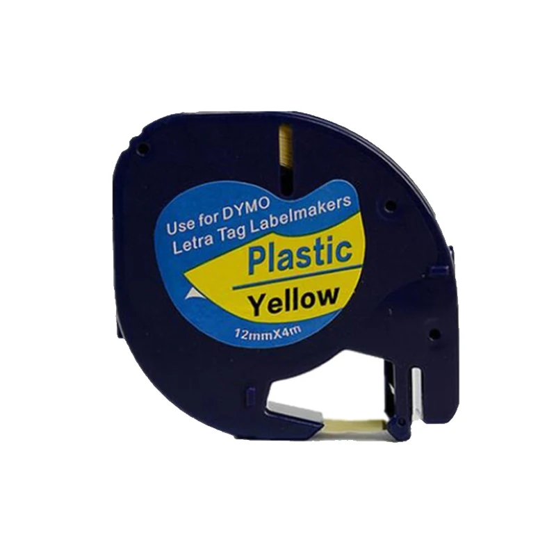 XIJIN Plastic Yellow 59423 91222 91202 91332 Label Tape Compatible Dymo Letra Tag LT Series Marker Ribbon Recharges | Компьютеры и