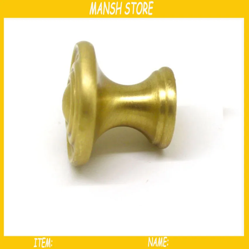

10pcs/lot Solid Brass Pulls Cabinet Door Handles Copper Hardware Furniture Accessory Free Shipping