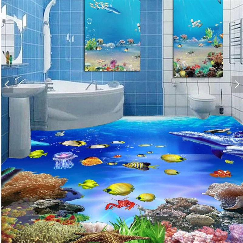 Beibehang Большие Пользовательские 3d Самоклеящиеся водонепроницаемые наклейки на