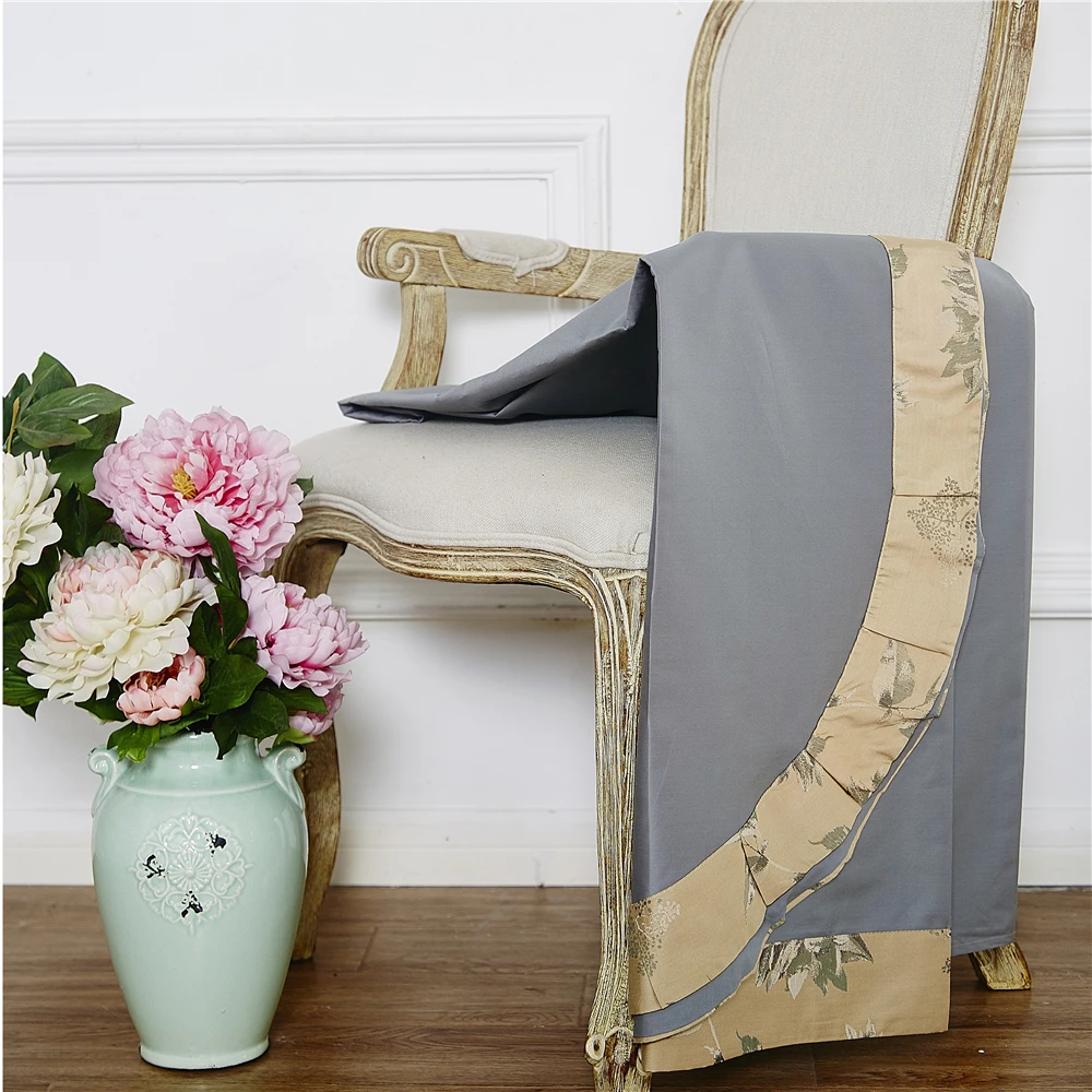 

100 Percent Egyptian Cotton Bedding Jacquard Chinese Brush Painting Flowers Bed Sheets Duvet Cover Pillow Case Queen King Size