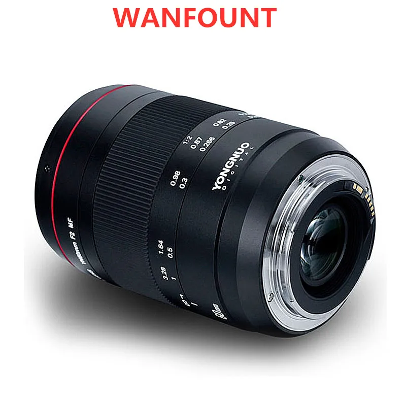 Объектив YONGNUO YN 60 мм F2NE MF для камер Nikon D500/D750/D600/D700/D800/D810/D300/D300S|Запчасти объективов| |