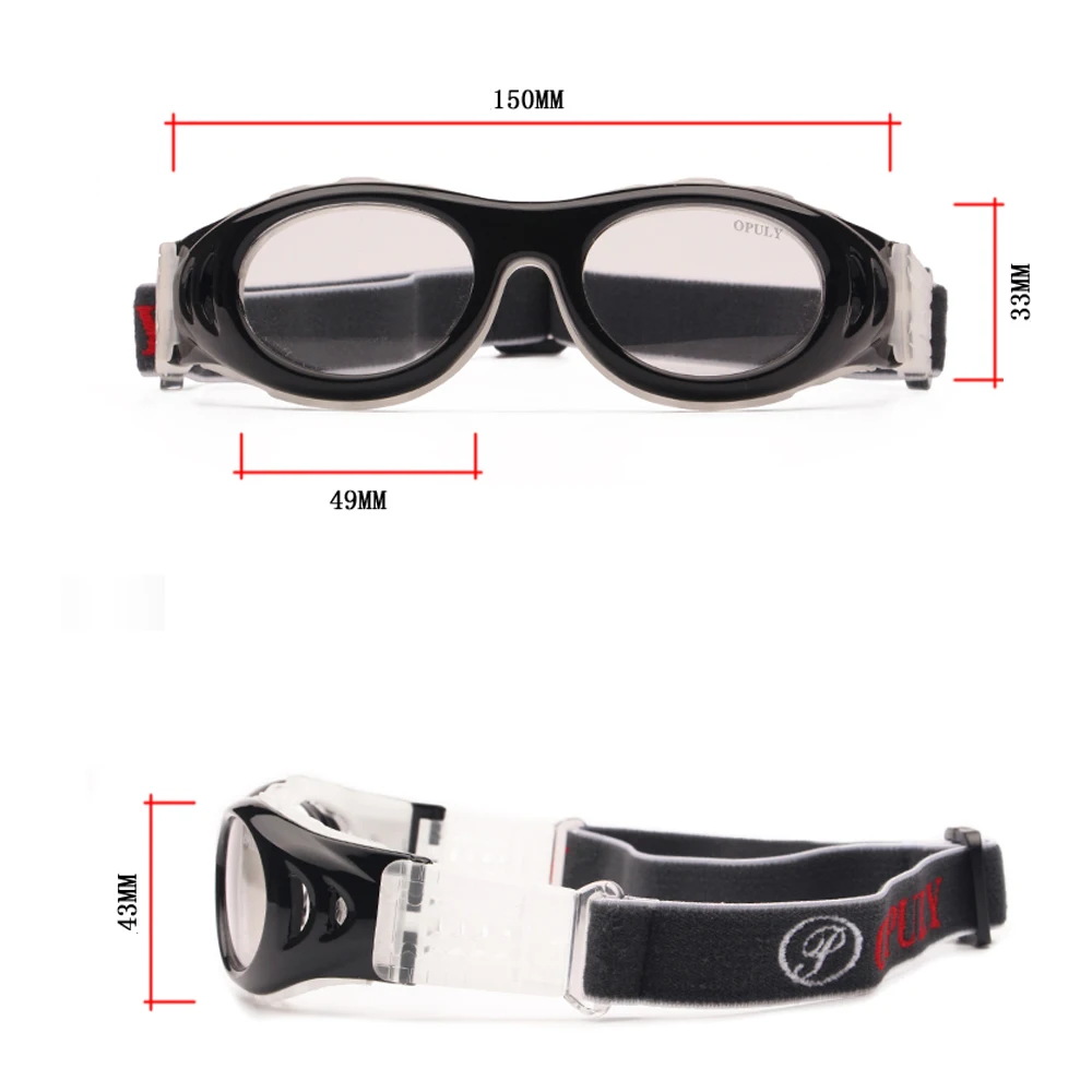 Подростковые спортивные очки подушка гибкая оправа прозрачные линзы оптические