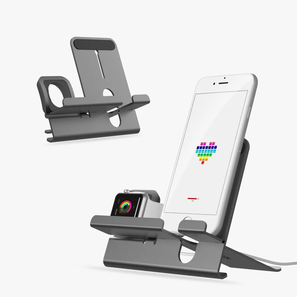 2 в 1 многозарядная док-станция Подставка для iPhone X Xs Max XR 8 7 6 Plus зарядное устройство держатель док-станции для Apple watch подставка колыбель