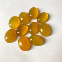 aa quality natural yellow carnelian agate cabochon bead 13x18mm oval gem stone jewelry cabochon ring face 20pcslot