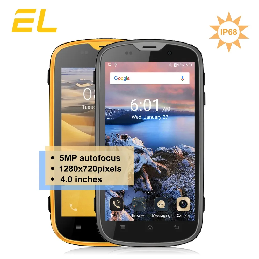 E & L W5 мобильный телефон Android оригинальные телефоны водонепроницаемый
