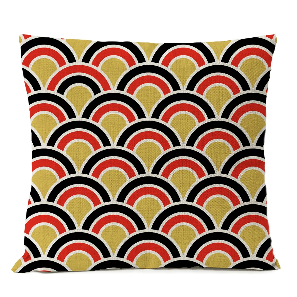 24 Japanese Fuji Cherry Cushion Cover Home Decorative Pillows Japan Ukiyo-e Wave Pillow Cover Linen Pillow Case Cojines Almofada - Цвет: 24