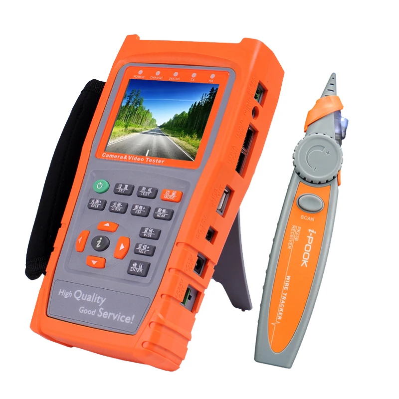 Новый 3 5 &quotHD ручной IP CCTV камеры тестер монитора AHD CVBS PTZ UTP Кабель Сетевой Видео