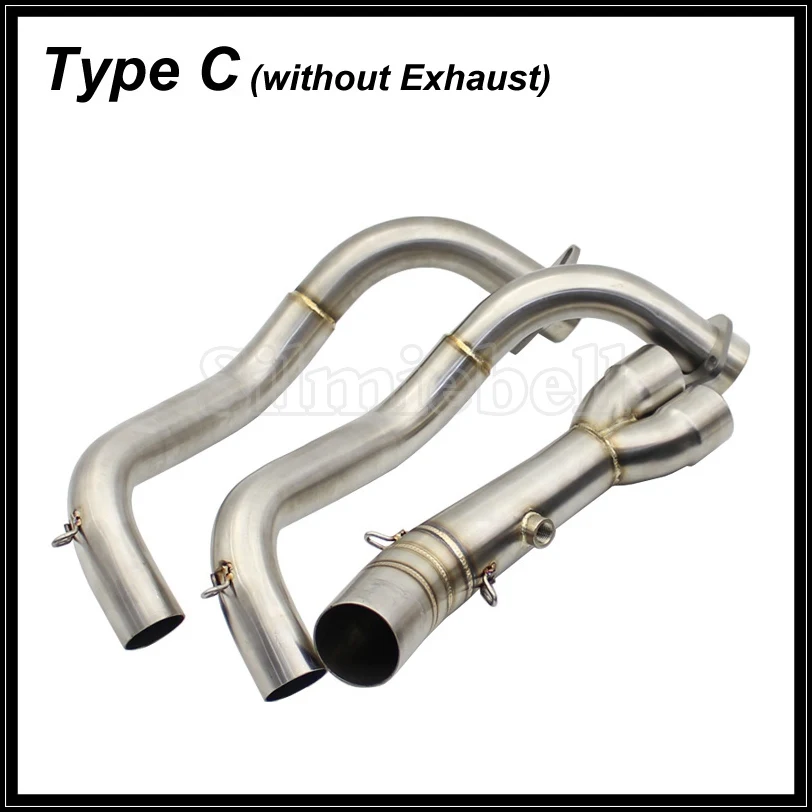 Для Yamaha MT07 mt-07 FZ07 FZ-07 Tracer XSR700 Moto Escape Pipe Slip-on мотоциклетная выхлопная труба akrapovic глушитель с соединительной трубой