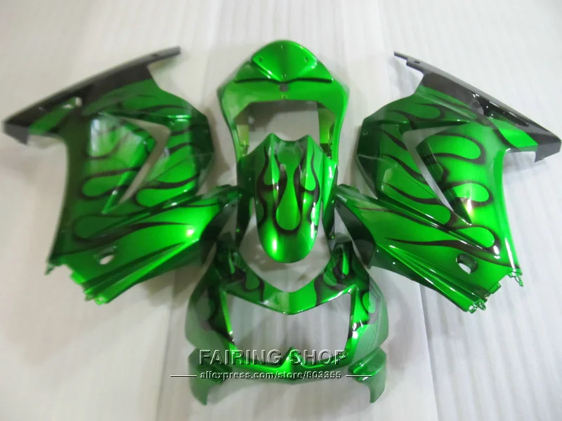 Неокрашенный комплект обтекателей для Kawasaki ninja 250r 08 09 10-14 2008-2014 черное пламя