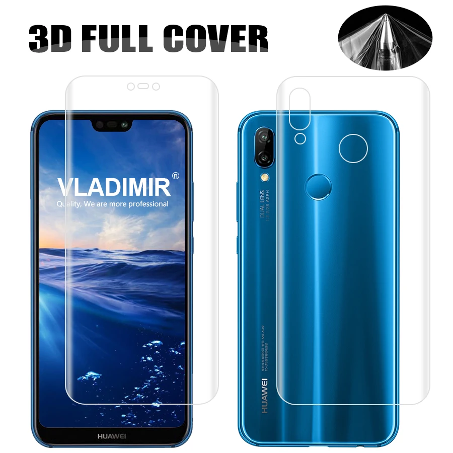 Владимир 2 шт./лот передней и задней 3D для Samsung Galaxy прозрачный чехол из мягкого ТПУ