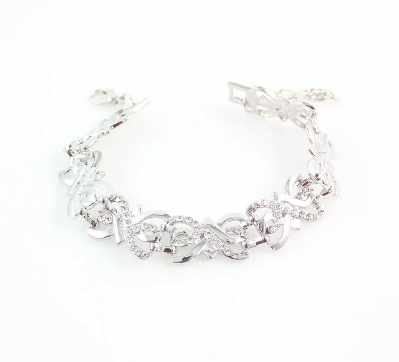 Women's Wedding Crystal Jewelry Sets in Gold and Silver Colors - Necklace, Earring, Ring, and Bracelet - African Beads Jewelry Sets image 5