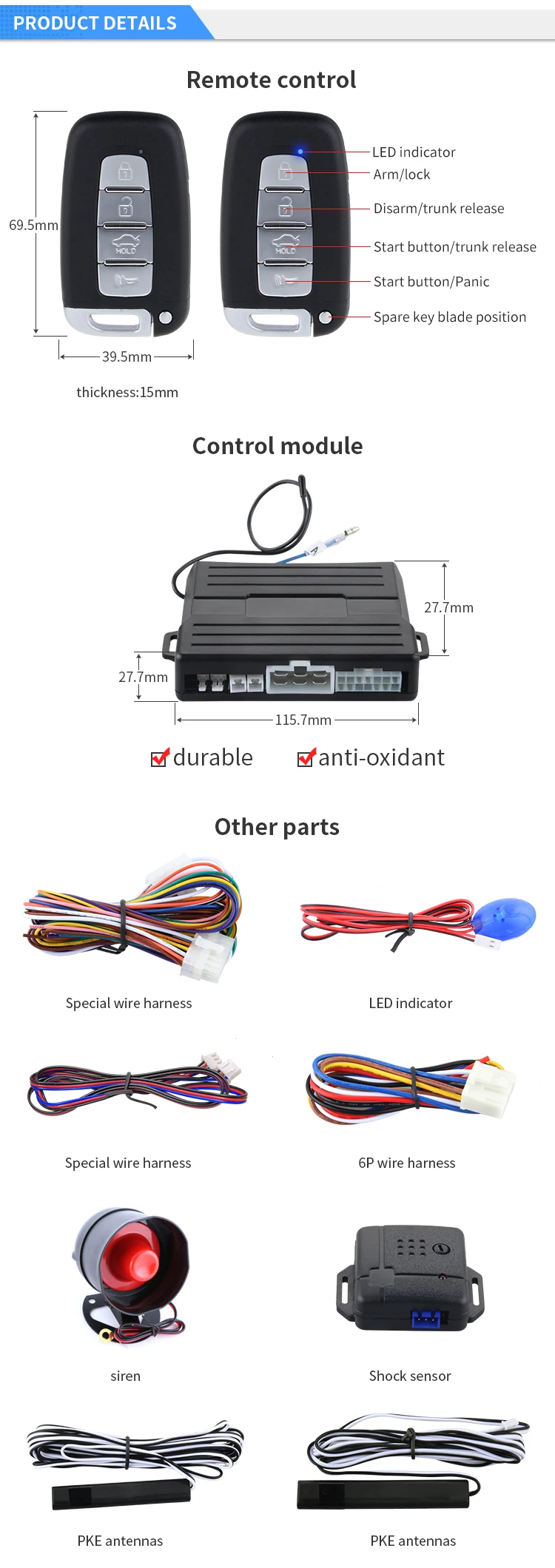 EASYGUARD компания автомобиля Автомобильный БЕСКЛЮЧЕВОЙ аварийная система с Автозапуск дистанционного запуск двигателя k