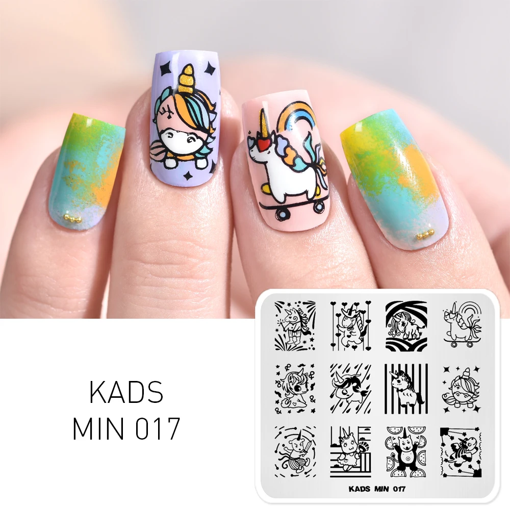 KADS Новое поступление мин. штамп милый мультфильм Единорог Женский Шаблон