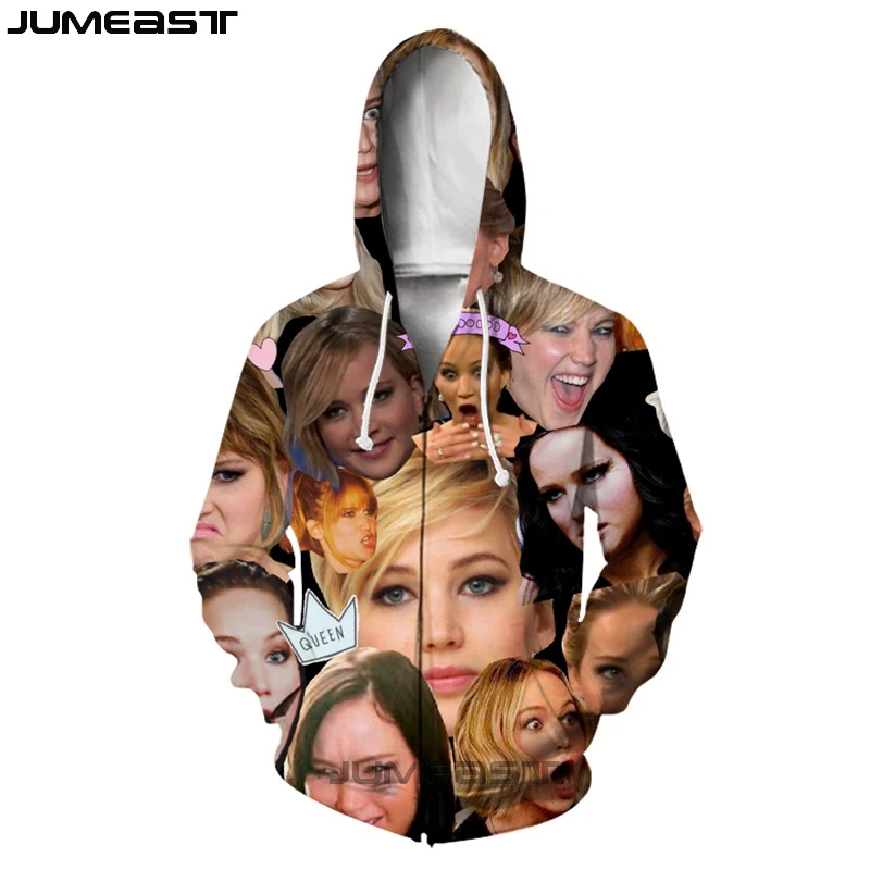Бренд Jumeast мужская и женская куртка с длинным рукавом 3D принтом спортивный