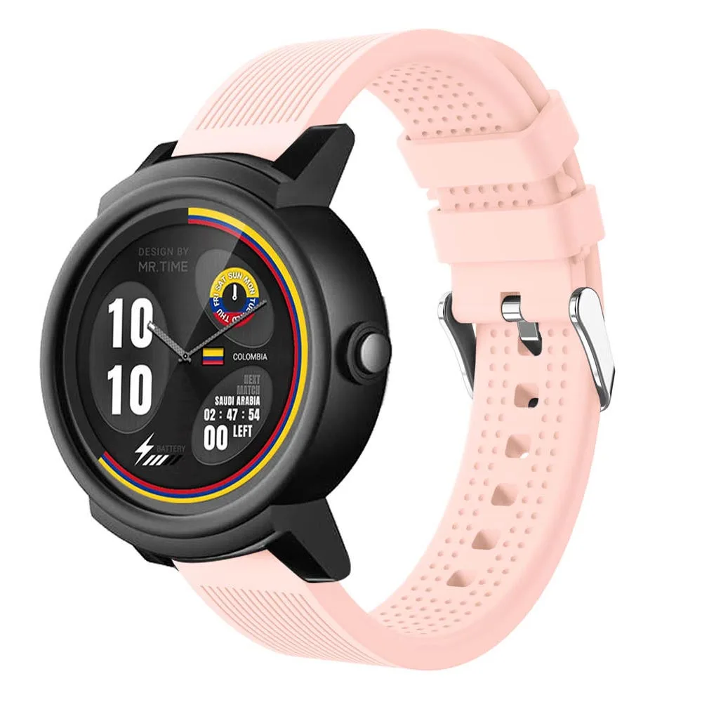 Ремешок силиконовый для Ticwatch E сменный спортивный мягкий браслет смарт-часов |