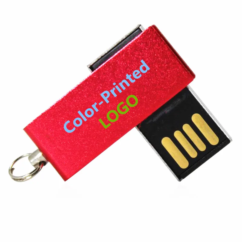 BRU 1GB2GB4GB8G USB флеш накопитель мини металлическая Флешка Поворотная USB2.0 Ручка