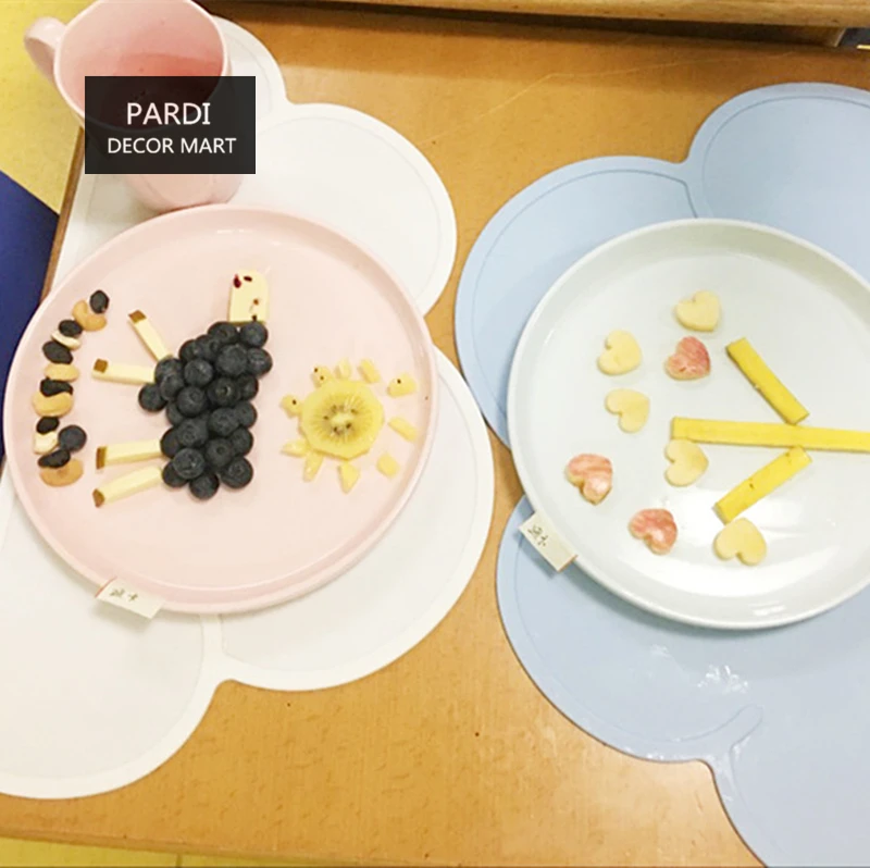 12 цветов INS хит водонепроницаемый коврик с облаком детский для обеда и ужина