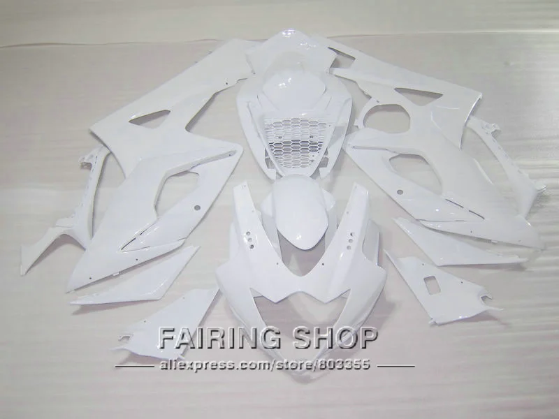 

High quality Injection mold fairings for Suzuki GSXR1000 K5 K6 2005 2006 white fairing kit GSXR 1000 05 06 IK32