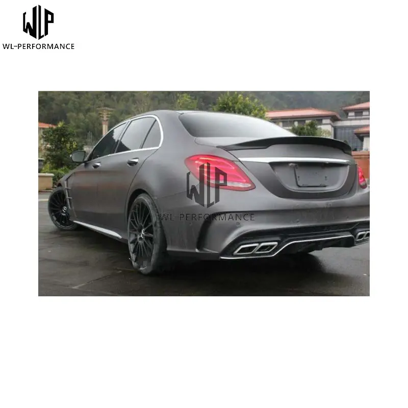 W205 Карлссон тип задний спойлер крыло кузова автомобиля Комплект для Mercedes Benz C Class 4