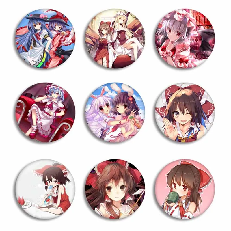 Аниме Touhou проект значок косплея японский мультфильм проект Shrine Maiden металлическая фигурка Konpaku Youmu броши на булавке
