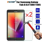 XSKEMP 2 шт.лот 9H Защита экрана для планшета Samsung Galaxy Tab A 8,0 T380 T385 2017 закаленное стекло закаленная защитная пленка