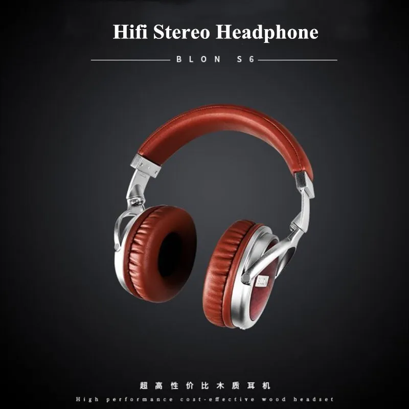 BLON Наушники Hi FI деревянные динамические наушники студийный монитор ПК телефон аудио наушники DJ Металлическая гарнитура повязка на голову Auriculares