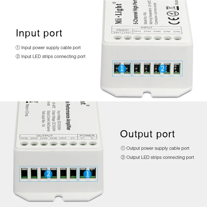 Mi Light PA5 15A 5 канальный высокопроизводительный усилитель серии контроллера и все