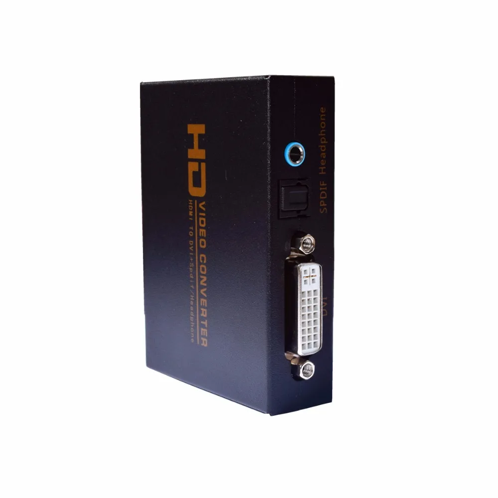 Новый преобразователь 1080P HD видео HDMI-DVI HDMI вход DVI аудио SPDIF выходной адаптер для PS3