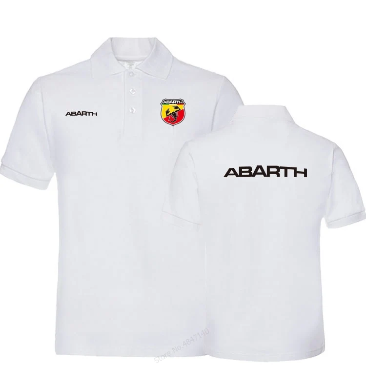 5 Летняя мужская рубашка поло с коротким рукавом, Abarth, хлопковая Высококачественная брендовая мужская модная рубашка поло, топы, рубашки, мужские топы - Цвет: 5