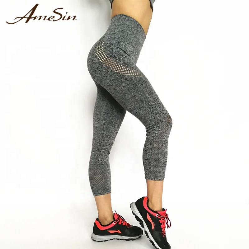 Леггинсы для спортзала и фитнеса с высокой талией бесшовные леггинсы бега