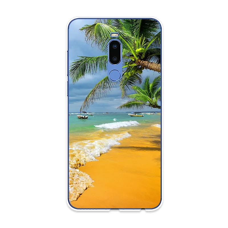 Phone Case For Meizu 15 Lite 16 16th Plus 16X 16S X8 Cover Sunset Beach Scenery Silicone Note 8 9 Pro 6 7 |