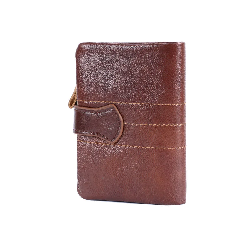 Винтажные мужские кошельки SYNARA на молнии кошелек из 100% вощеной натуральной кожи