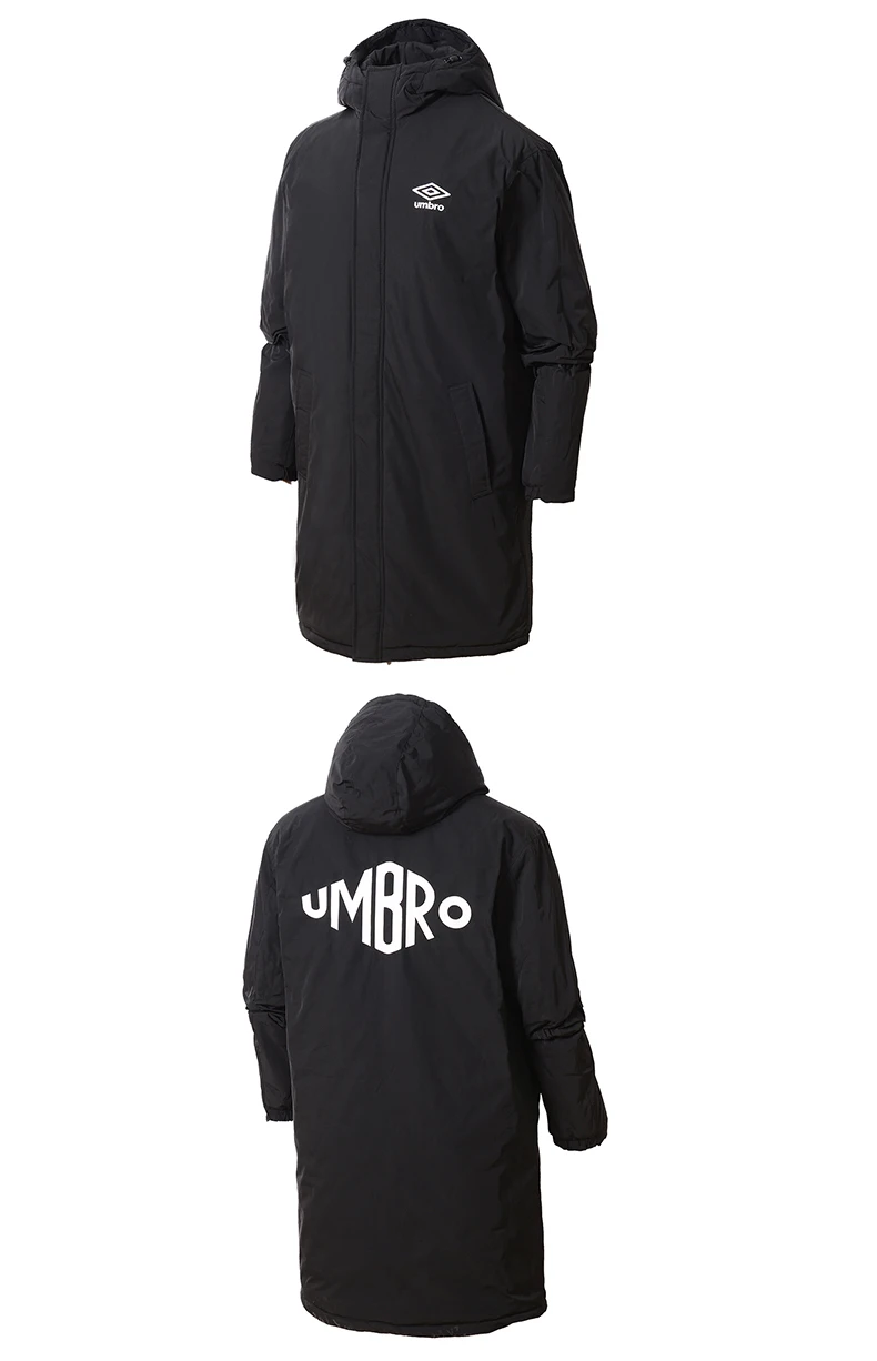 UMBRO осень зима теплая верхняя одежда пальто Новая мужская длинная одежда теплая флисовая куртка на молнии пальто спортивная одежда UI183AP2299