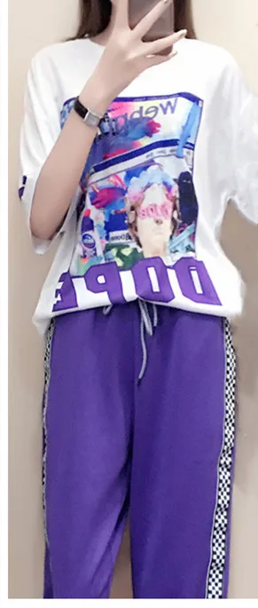 Mr. nut Летний Новый спортивный костюм женский 2019 корейская версия свободные модные