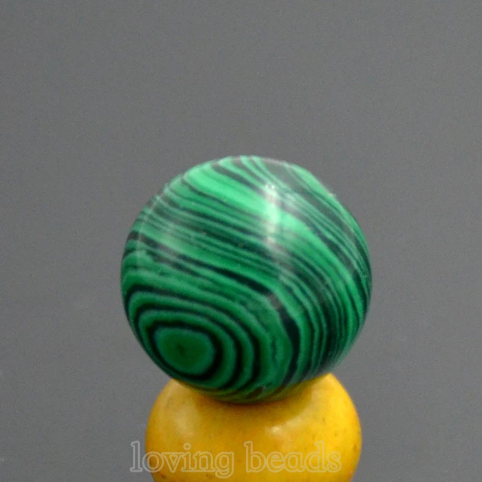 20 шт./упак. 16 мм Синтетические малахитовые декоративные камни Круглые