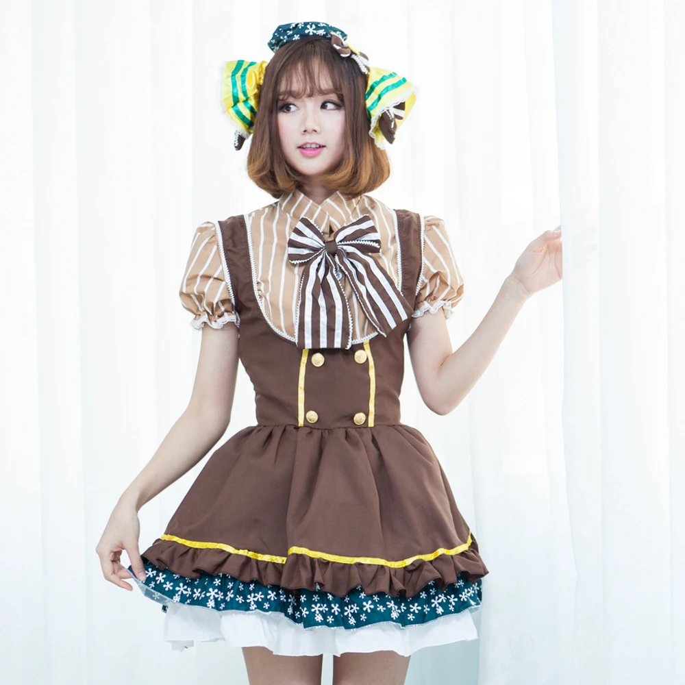 2020 японское аниме Love Live Tojo/ Umi/ Eli/ Hanayo/Nico/Rin конфеты горничная униформа платье