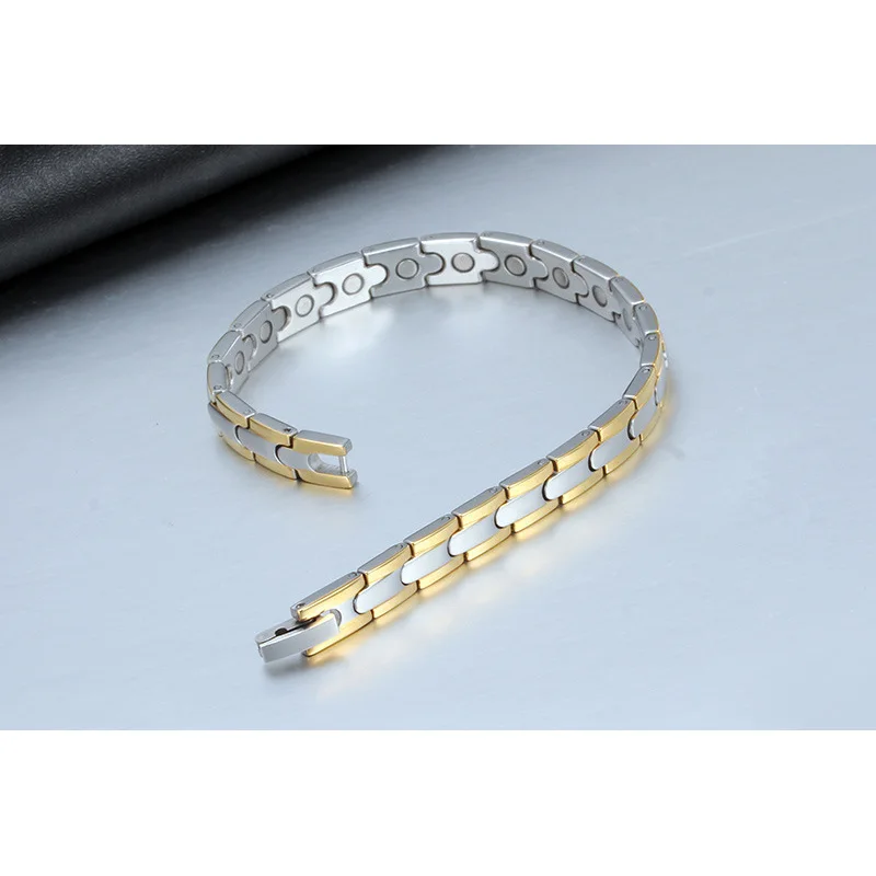 Женские браслеты Vinterly золотого цвета энергетические био магнитные из