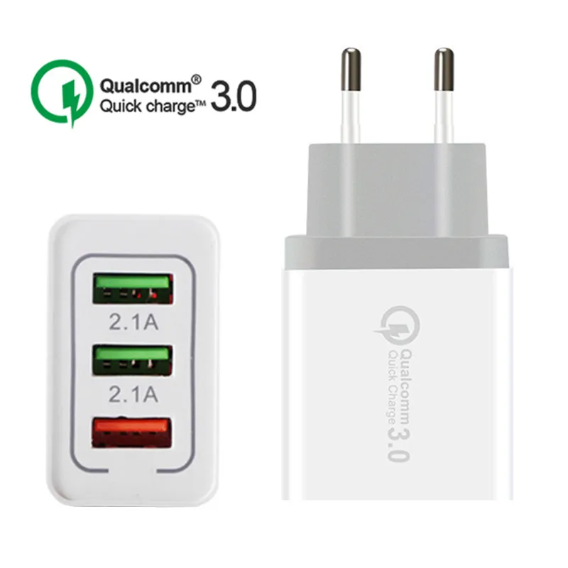 9 в 12 В 1.5A Быстрая зарядка QC 3 0 18 Вт USB быстрое зарядное устройство для samsung galaxy s8 s9