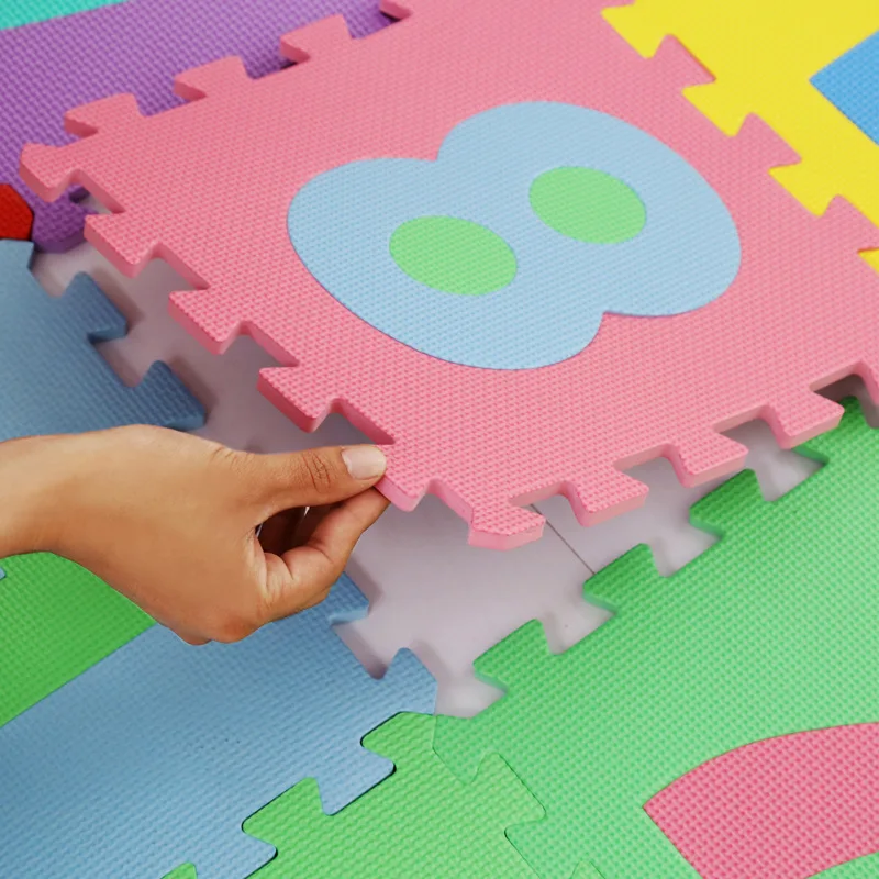 Развивающий мягкий коврик для ползания младенцев детский игровой из вспененного