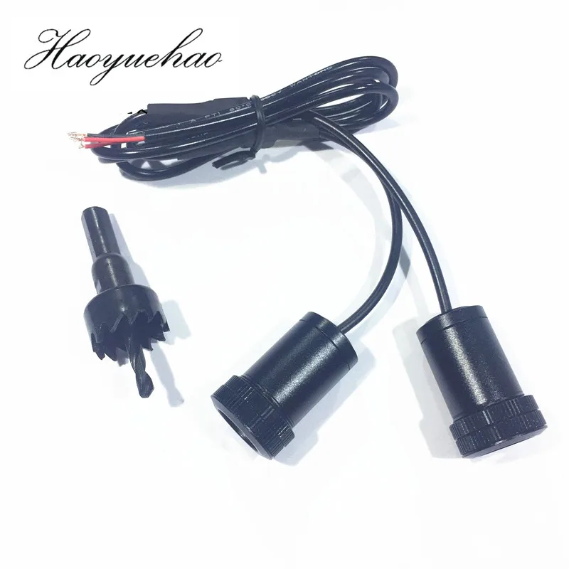 Haoyuehao 2018 Универсальный 12v Led пригласительные огни в дверь автомобиля светильник
