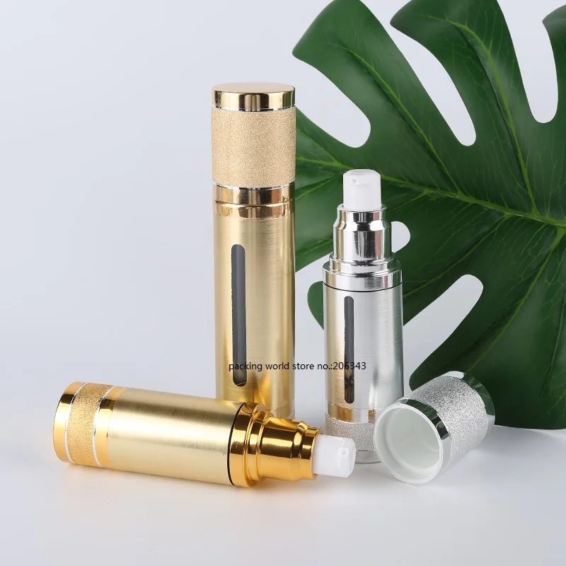 30 мл серебро/золото пластмассовая Вакуумная бутылка для