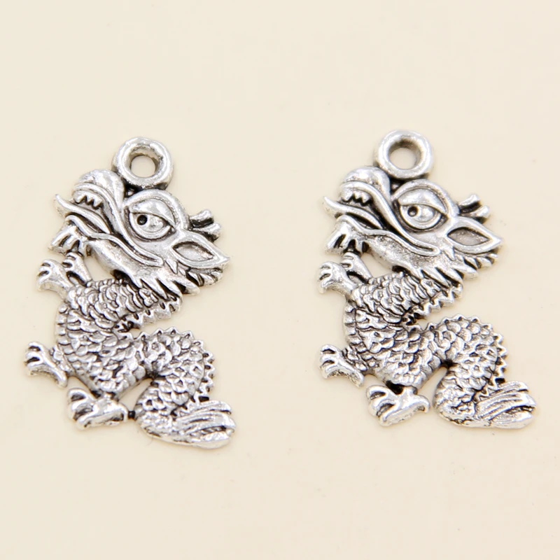 50 шт. тибетские серебряные аниналы в европейском стиле Очаровательные Подвески